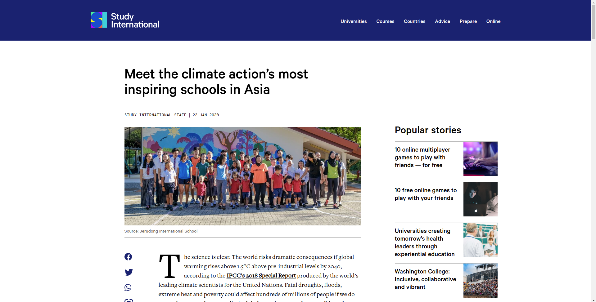 Meet the Climate Action’s Most Inspiring Schools in Asia