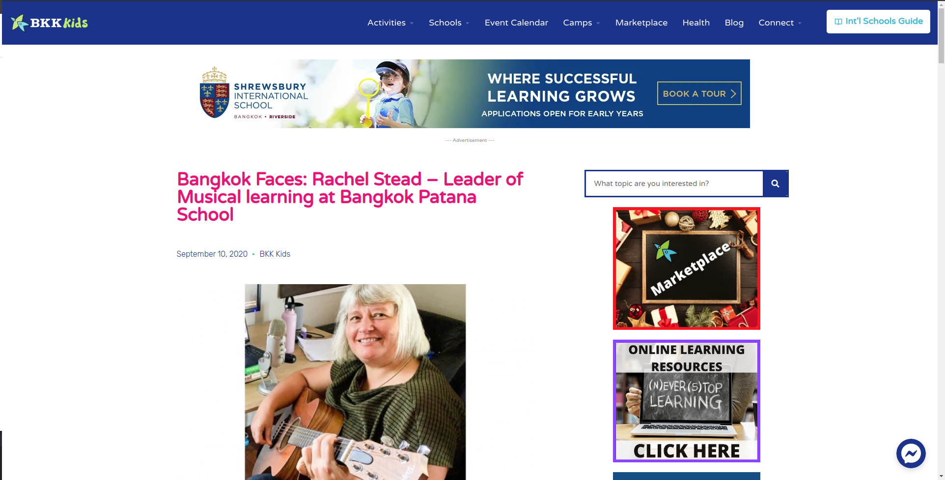 Bangkok Faces: Rachel Stead Leader of Learning -Music